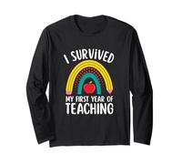 I Survived My First Year of Teaching Elementary Teacher Maglia a Manica