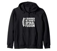 I Survived My Friend's Spinal Fusion Supporto Divertente Felpa con Cappuccio