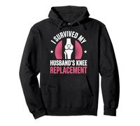 I Survived My Husbands Knee Replacement Chirurgia Articolare Felpa con Cappuccio