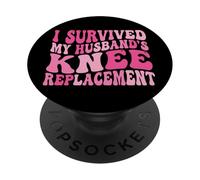 I Survived My Husbands Knee Replacement Chirurgia Articolare PopSockets PopGrip Adesivo