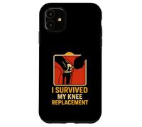 I Survived My Knee Replacement Fun Mens Chirurgia Paziente Custodia per iPhone 11
