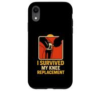 I Survived My Knee Replacement Fun Mens Chirurgia Paziente Custodia per iPhone XR