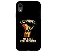 I Survived My Knee Replacement Fun Mens Chirurgia Paziente Custodia per iPhone XR