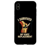 I Survived My Knee Replacement Fun Mens Chirurgia Paziente Custodia per iPhone XS Max