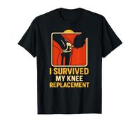 I Survived My Knee Replacement Fun Mens Chirurgia Paziente Maglietta