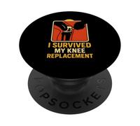 I Survived My Knee Replacement Fun Mens Chirurgia Paziente PopSockets PopGrip Adesivo