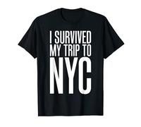 I survived my trip to NYC funny taxi design for travelers Maglietta