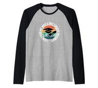 I Survived My Wife's Doctor Program Retro Funny PhD Maglia con Maniche Raglan