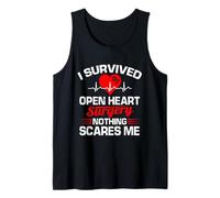 I Survived Open Heart Chirurgia Regali Recupero Uomini Donne Bambino Canotta