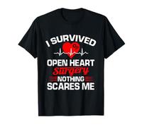 I Survived Open Heart Chirurgia Regali Recupero Uomini Donne Bambino Maglietta