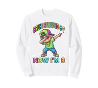 I Survived Six Seven Now Im 8 8th Compleanno 67 Dabbing Boys Felpa