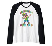 I Survived Six Seven Now Im 8 8th Compleanno 67 Dabbing Boys Maglia con Maniche Raglan