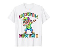 I Survived Six Seven Now Im 8 8th Compleanno 67 Dabbing Boys Maglietta