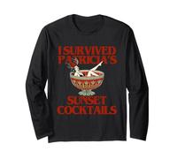 I Survived Sunset Cocktails Maglia a Manica