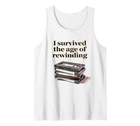 I Survived The Age of Rewinding: Funny Retro Cassette Humor Canotta