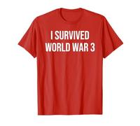 I Survived World War 3 Umorismo divertente WW3 Maglietta