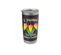 I swing in tutte le direzioni LGBTQ+Pendoli orgoglio pansessuale Bicchiere termico in acciaio inox doppia parete