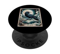 I Tarocchi Lunari - Arte Celeste Corvo Mistico PopSockets PopGrip Adesivo