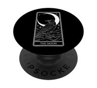 I tarocchi lunari - Arte celeste del corvo mistico V4 PopSockets PopGrip Adesivo