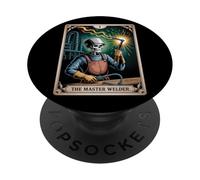 I Tarocchi Master Welder Skeleton - Welding Expert Power Men PopSockets PopGrip Adesivo
