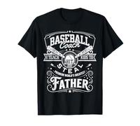 I Teach Kids To Hit And Steal Citazione divertente Papà Baseball Coach Maglietta