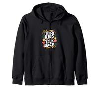 I Teach Kids To Talk Back Coach di logopedia |---- Felpa con Cappuccio