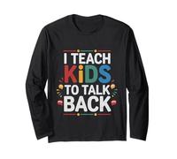 I Teach Kids To Talk Back Coach di logopedia --- Maglia a Manica