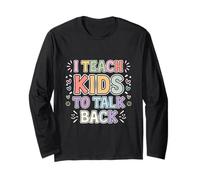 I Teach Kids To Talk Back Coach di logopedia -------- Maglia a Manica