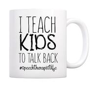 I Teach Kids To Talk Back Tazzine Da Caffè Eleganti Mug Unico Tazze Per Cucina Casa Cappuccino 330Ml