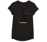 I Teach My Own Homeschool Mom Education Pride Citazione Maglietta, Ragazze, Nero, M