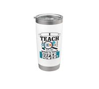 I Teach Science What Your Super Power? Funny Teacher Bicchiere termico in acciaio inox doppia parete