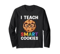 I Teach Smart Cookies Design divertente per insegnanti Maglia a Manica