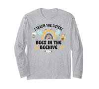 I Teach The Cutest Bees in The Bee Hive Pre School Teacher Maglia a Manica
