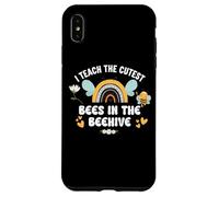 I Teach the Cutest Bees in the Bee Hive Teacher Kindergarten Custodia per iPhone XS Max
