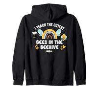 I Teach The Cutest Bees in The Bee Hive Teacher Kindergarten Felpa con Cappuccio