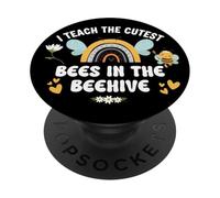 I Teach the Cutest Bees in the Bee Hive Teacher Kindergarten PopSockets PopGrip Adesivo