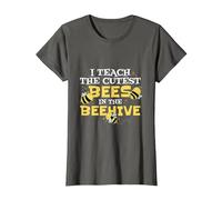I Teach The Cutest Bees in The Beehive Api Scuola Maglietta, Donna, Asfalto, L