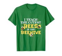 I Teach The Cutest Bees in The Beehive Api Scuola Maglietta, Uomo, Verde Mela, XXL