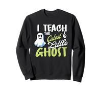 I Teach The Cutest Little Ghost Halloween Insegnamento Felpa