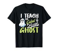 I Teach The Cutest Little Ghost Halloween Insegnamento Maglietta