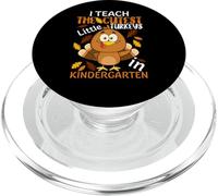 I Teach The Cutest Little Turkeys In Kindergarten Thankful PopSockets PopGrip per MagSafe
