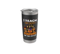 I Teach The Cutest Pumpkins In The Patch Funny Halloween Bicchiere termico in acciaio inox doppia parete