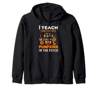 I Teach The Cutest Pumpkins in The Patch Funny Halloween Felpa con Cappuccio