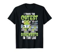 I Teach The Cutest Scientists in The Lab Frog Pun Maglietta