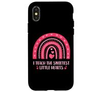 I Teach The Sweetest Little Hearts School Teacher Custodia per iPhone X/XS