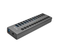 I-TEC Caricabatterie Caricatore Universale Grigio 60W con 13 Porte USB