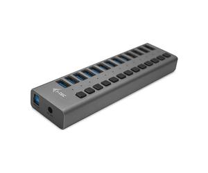I-TEC Caricabatterie Caricatore Universale Grigio 60W con 13 Porte USB