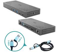 i-tec CATRIPLE4KDOCKPD2UK replicatore di porte e docking station per notebook Cablato USB 3.2 Gen 2 (3.1 Gen 2) Type-C Grigio