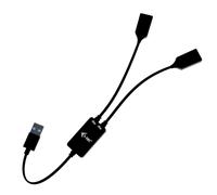 Hub I-Tec 2 porte USB-A 5 Gbps USB 3.2 Gen 1 cavo 0,1 m nero