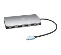 I-TEC - Docking Station Nano Metallica 2x USB-C / HDMI / 2x DisplayPort per Triplo Monitor Argento + Power Delivery 100 W
